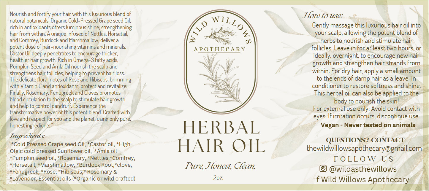 Herbal Hair Oil 2 oz
