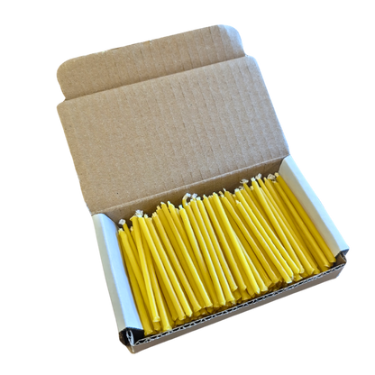 Natural Beeswax Birthday Candles (Box of 108)