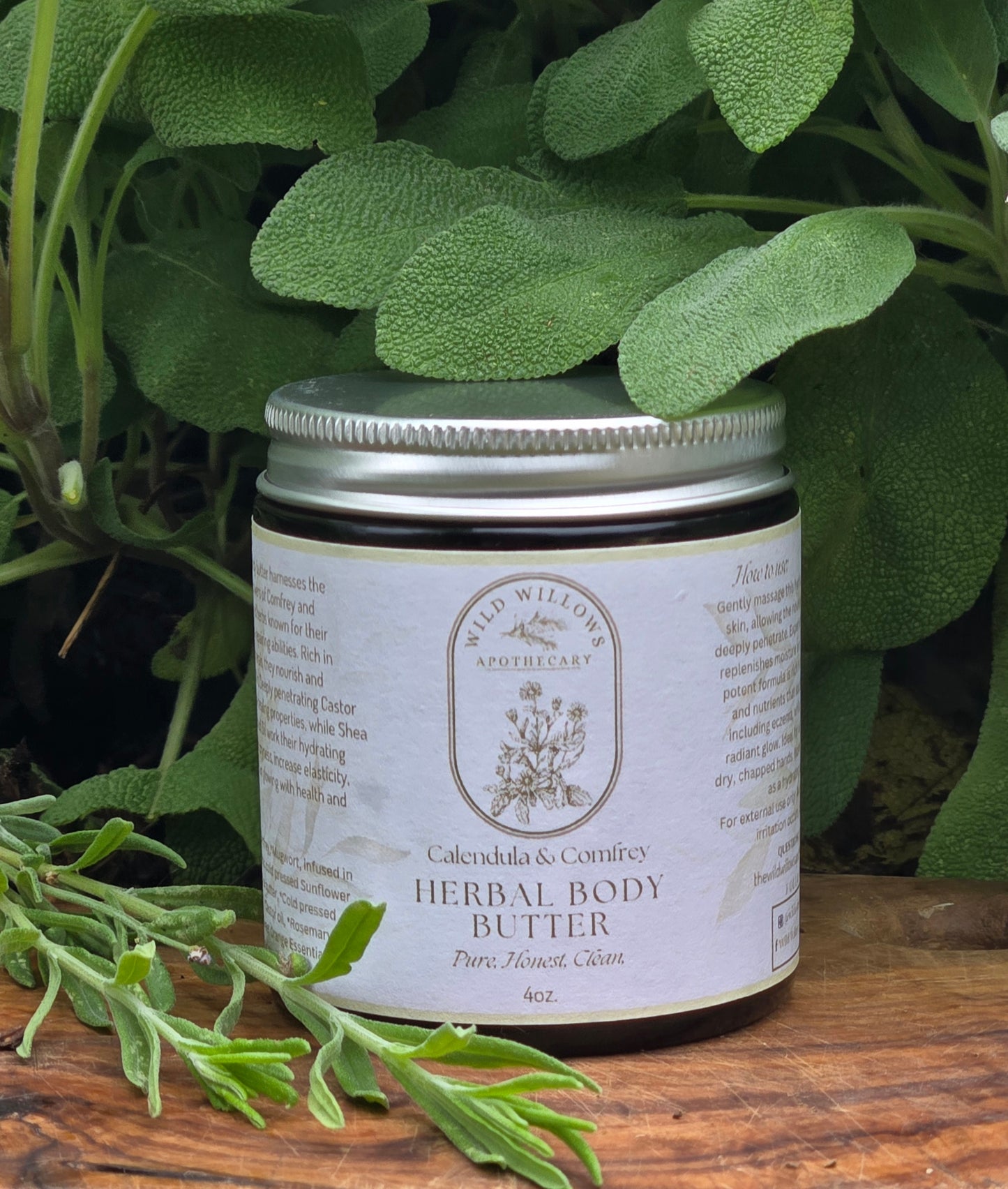 Herbal Body Butter - Calendula & Comfrey