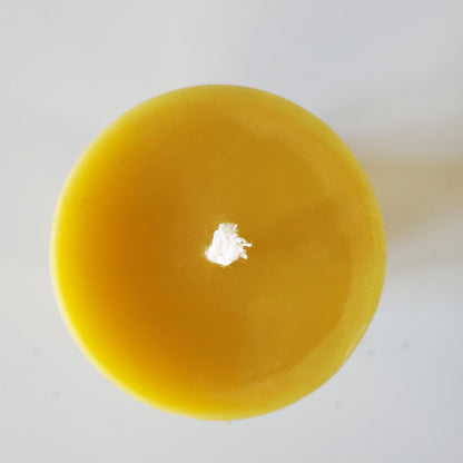 Natural Beeswax Pillar Candles -3-Inch Wide