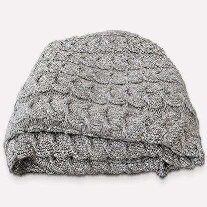 Handloomed Peruvian Pima Cotton & Baby Alpaca Throw Blanket -Graphite