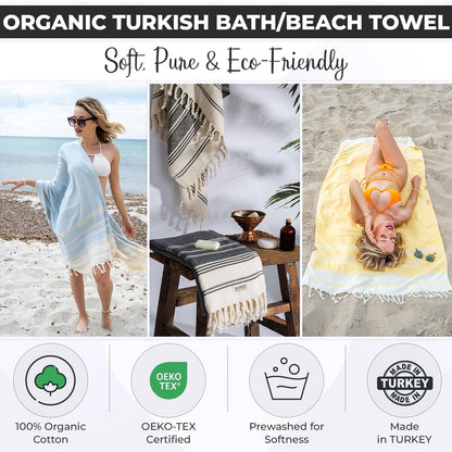 100% Organic Turkish Cotton Towels