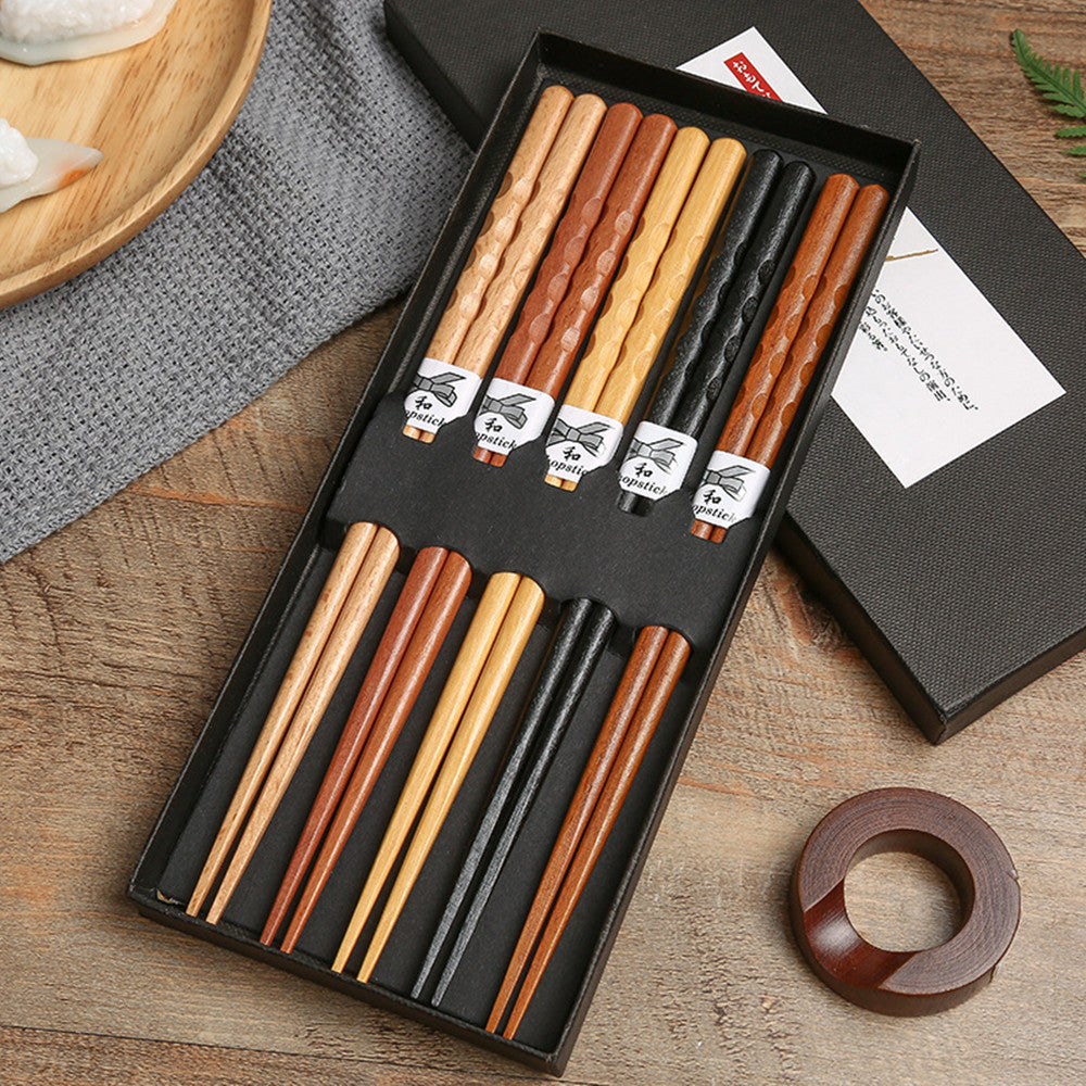 Natural Wooden Chopsticks  Gift Box Set