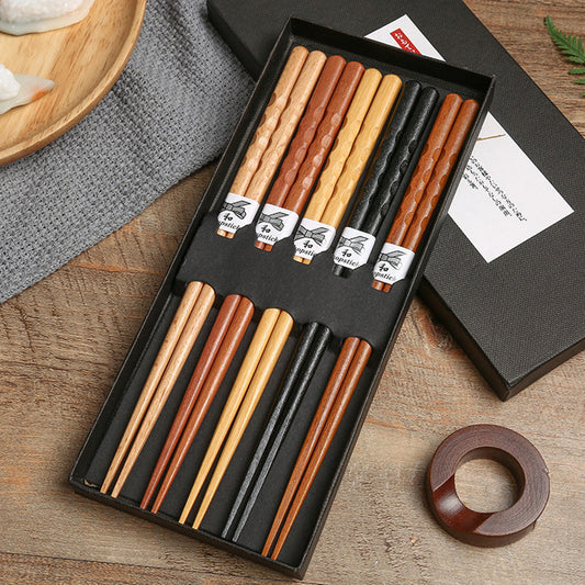 Natural Wooden Chopsticks  Gift Box Set