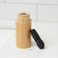 Bamboo Floss Container with Charcoal Dental Floss