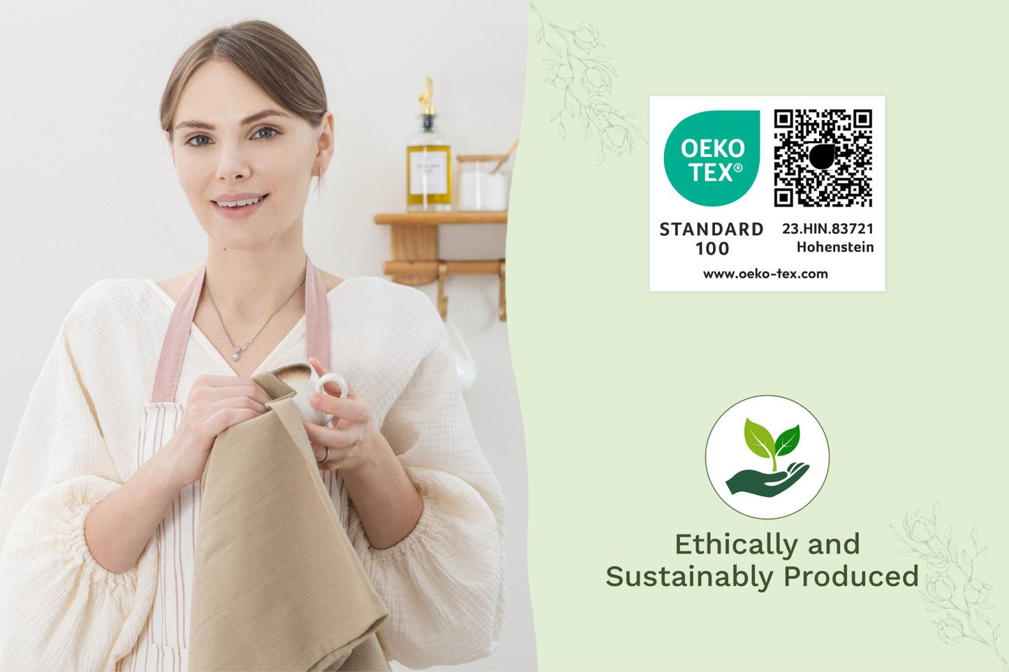 Organic Cotton Flour Sack Kitchen Towels
