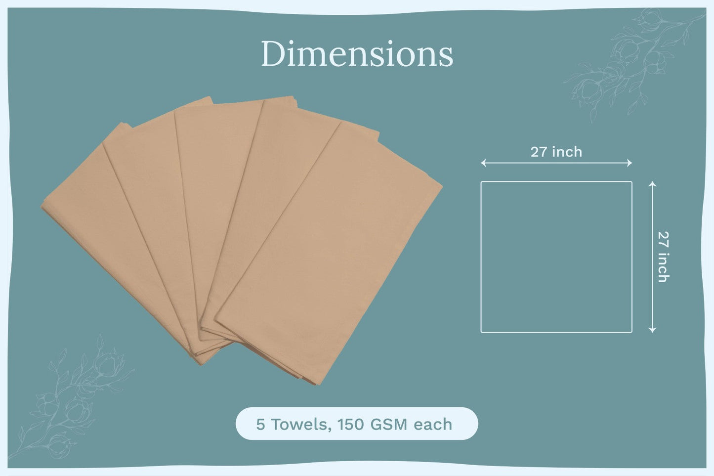Organic Cotton Flour Sack Kitchen Towels