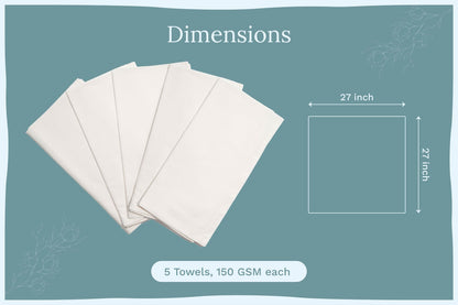 Organic Cotton Flour Sack Kitchen Towels