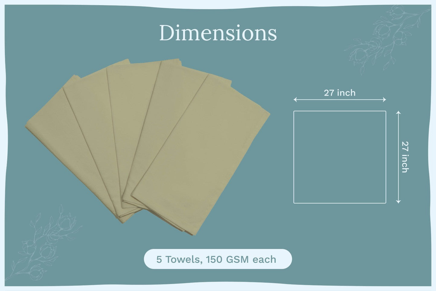 Organic Cotton Flour Sack Kitchen Towels