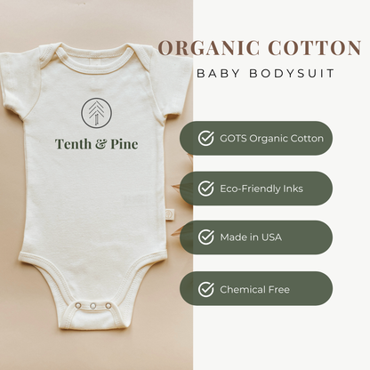 Loved. Organic Cotton Baby Bodysuit - Short Sleeve