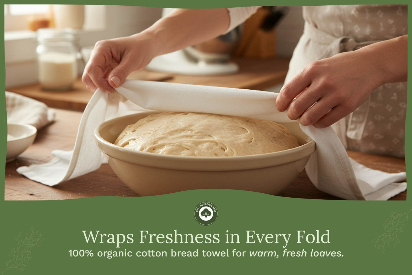 Organic Cotton Flour Sack Kitchen Towels