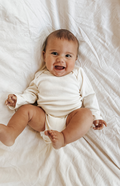 Organic Baby Bodysuit Long Sleeve - 3 Pack