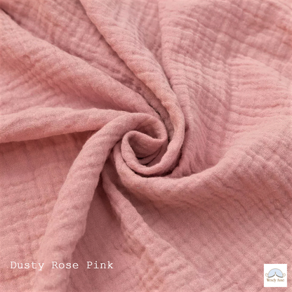 Organic Cotton Burp Cloths  Pink/Grey Tones - Set of 5