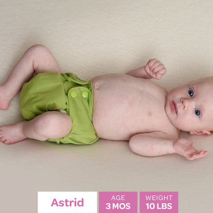 Organic Cotton Cloth Diapers -One Size