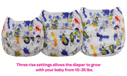 Organic Cotton Cloth Diapers -One Size