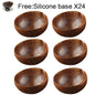 Natural Coconut Bowl Set with Wooden Spoons