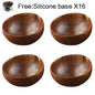 Natural Coconut Bowl Set with Wooden Spoons