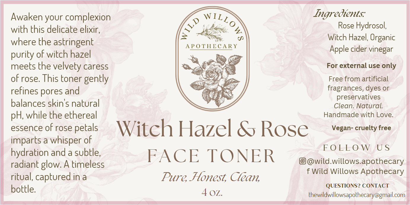 Witch Hazel & Rose Face Toner