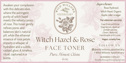 Witch Hazel & Rose Face Toner