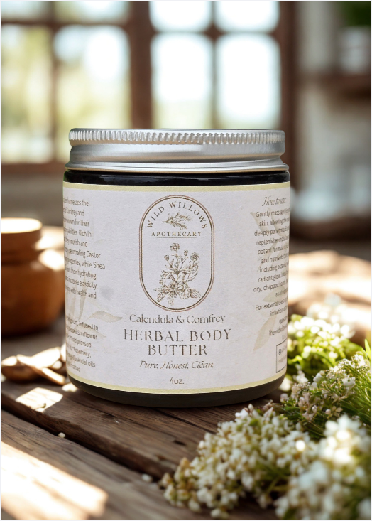 Herbal Body Butter - Calendula & Comfrey