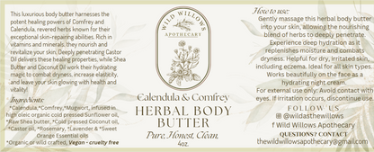 Herbal Body Butter - Calendula & Comfrey