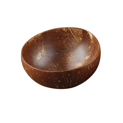 Natural Coconut Bowl Set with Wooden Spoons