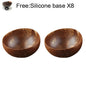 Natural Coconut Bowl Set with Wooden Spoons