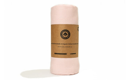 Organic Cotton Swaddle Blanket - Pink
