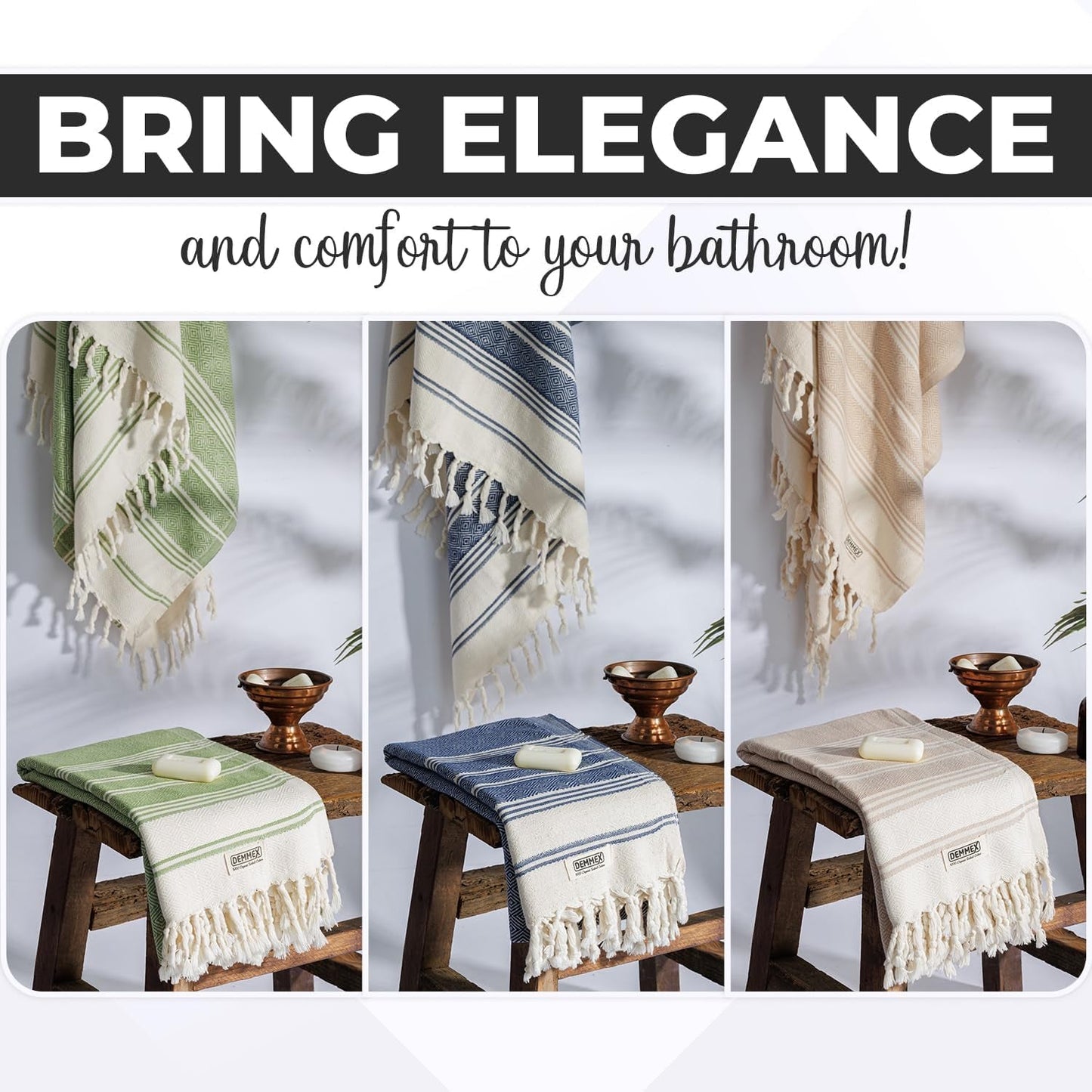 100% Organic Turkish Cotton Towels