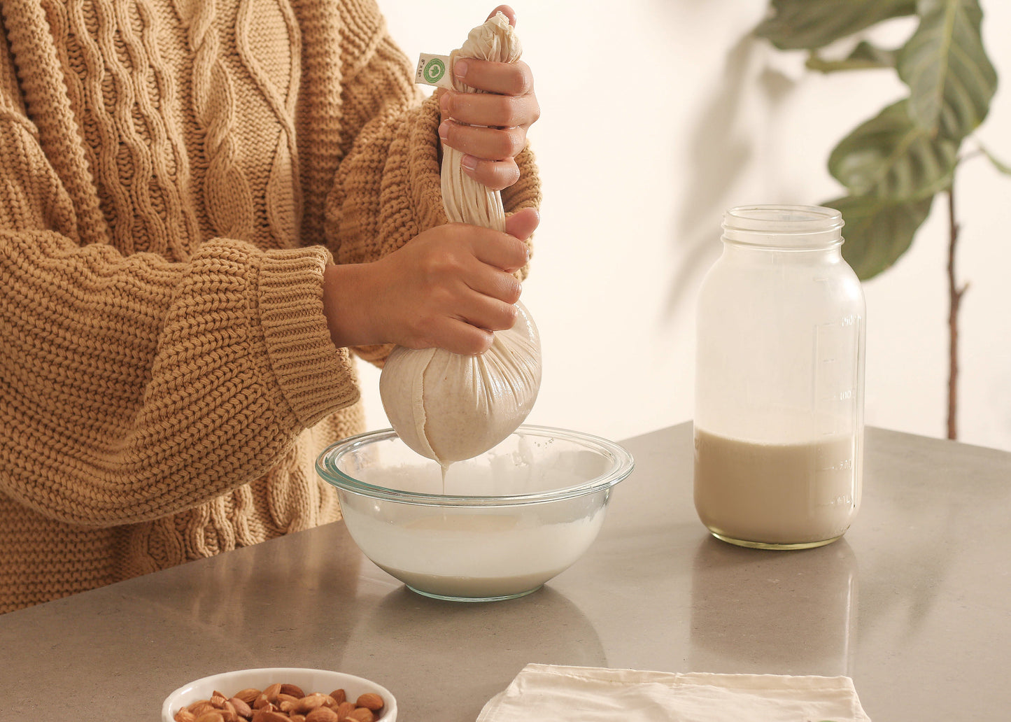Organic Cotton Nut Milk Bags
