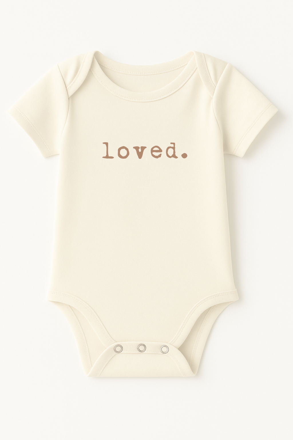 Loved. Organic Cotton Baby Bodysuit - Short Sleeve