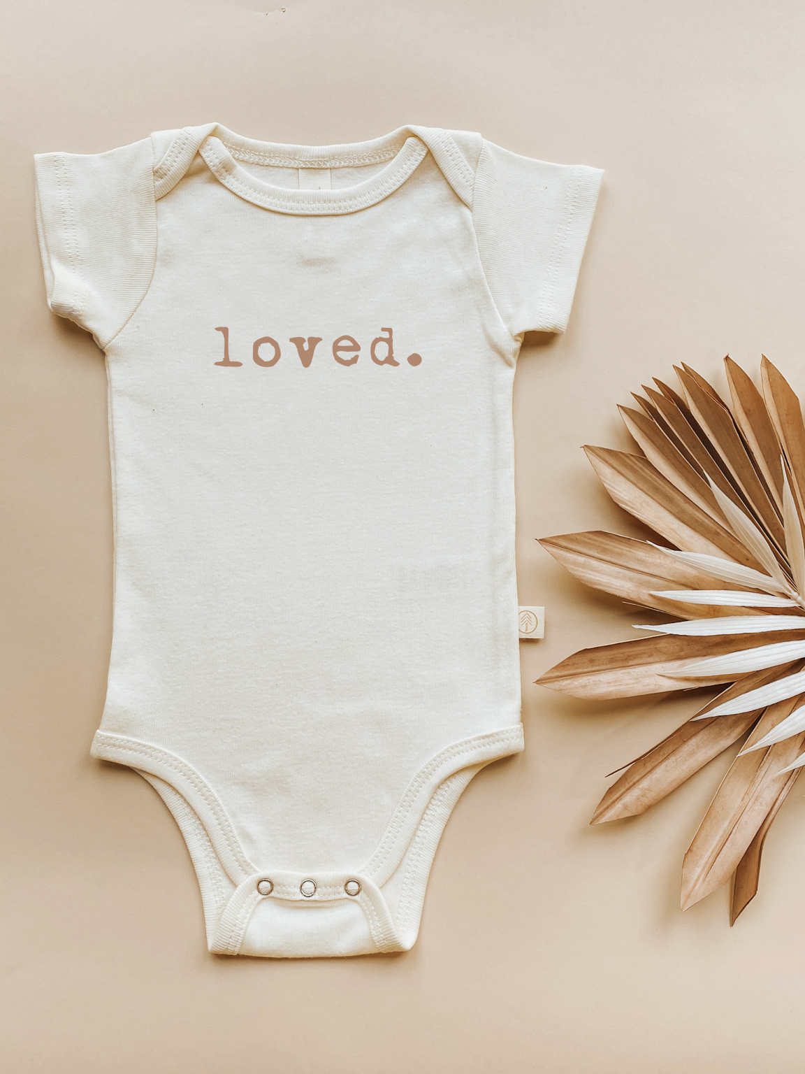 Loved. Organic Cotton Baby Bodysuit - Short Sleeve
