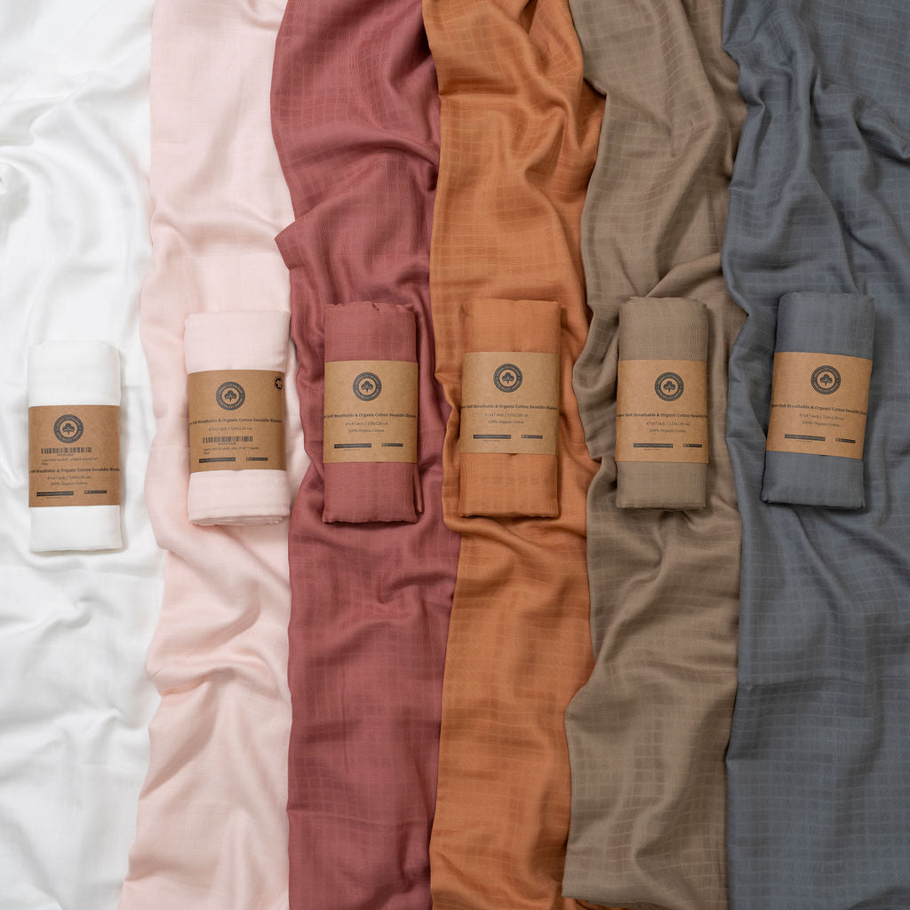 Organic Muslin Swaddle Blankets